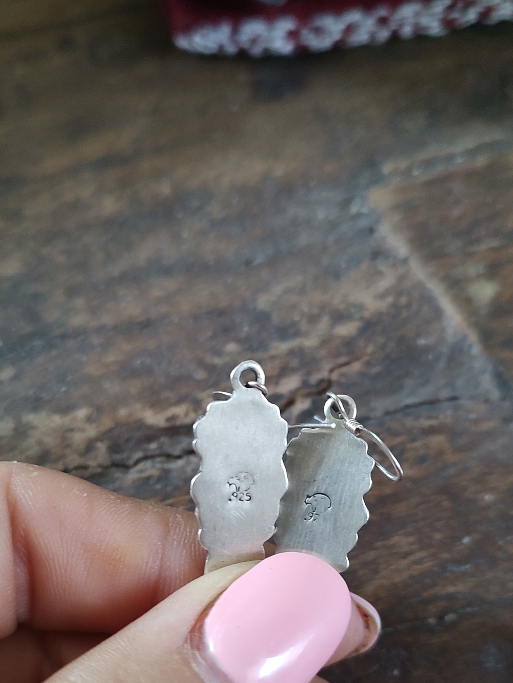 Sterling Silver Navajo-Style Squash Blossom Necklace with Earrings - Silver - Picture 9 of 10